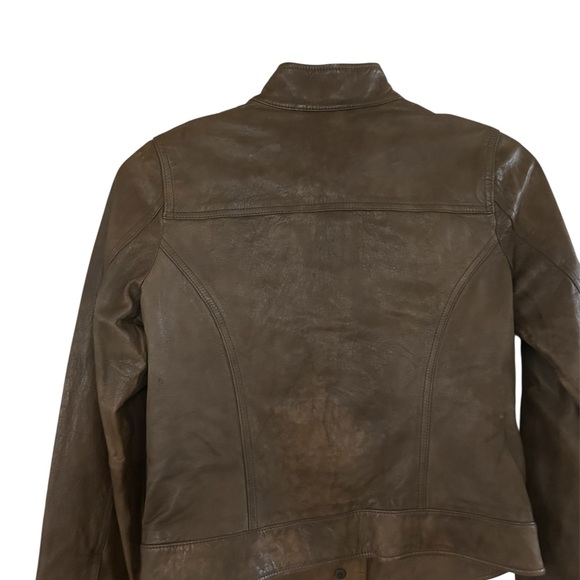 GAP leather moto jacket size M - Picture 3 of 4